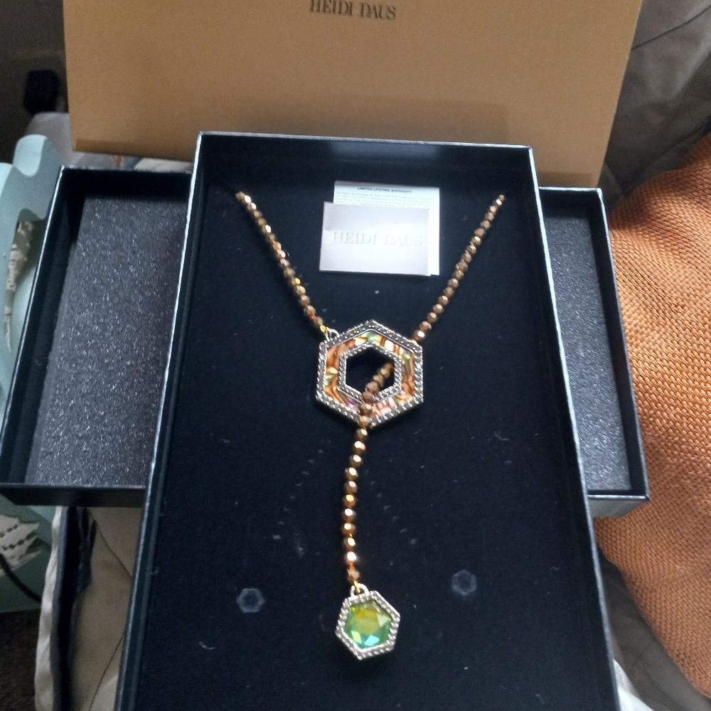 Heidi Daus necklace and earring set.